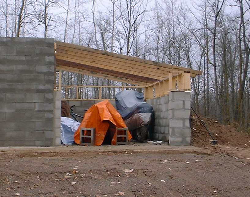 septic garage rafters